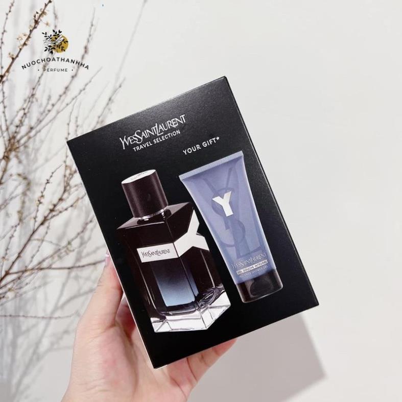 Nước hoa nam set YSL Y 100ml + 50ml All Over Shower Gel