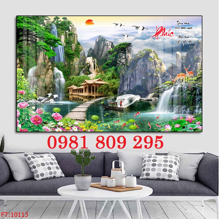 Tranh gạch - gạch tranh phong cảnh 3d h0987