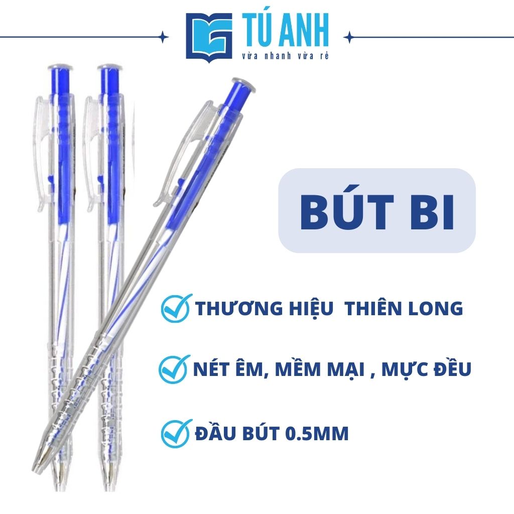 Bút bi xanh thiên long tl-027