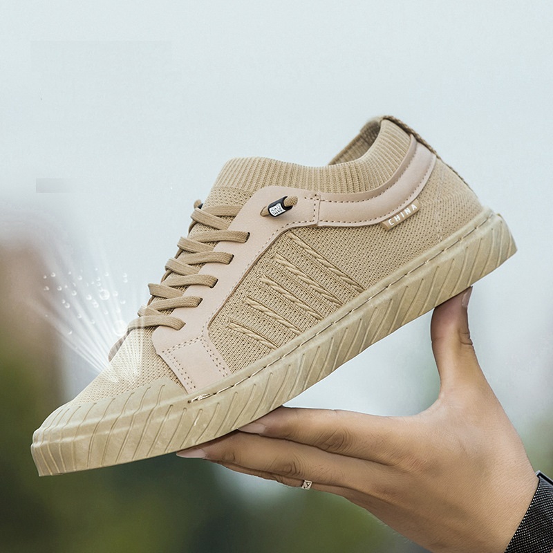 Giày nam - Giày thể thao nam,Giày sneaker nam  A11 Màu Đen-Nâu Kem Đế Êm