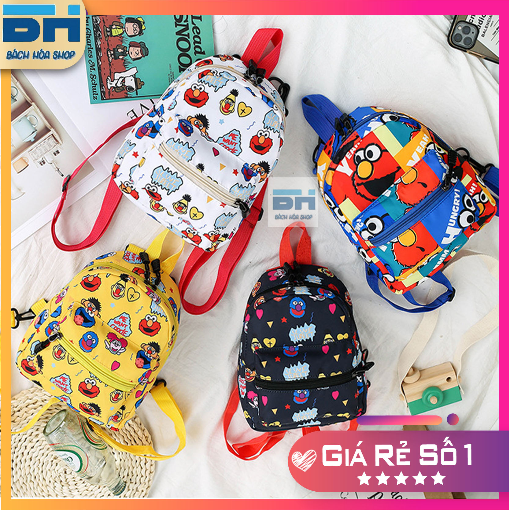 SỈ LẺ Balo đi học hình Chú Hề ngộ nghĩnh cho Mẹ và Bé