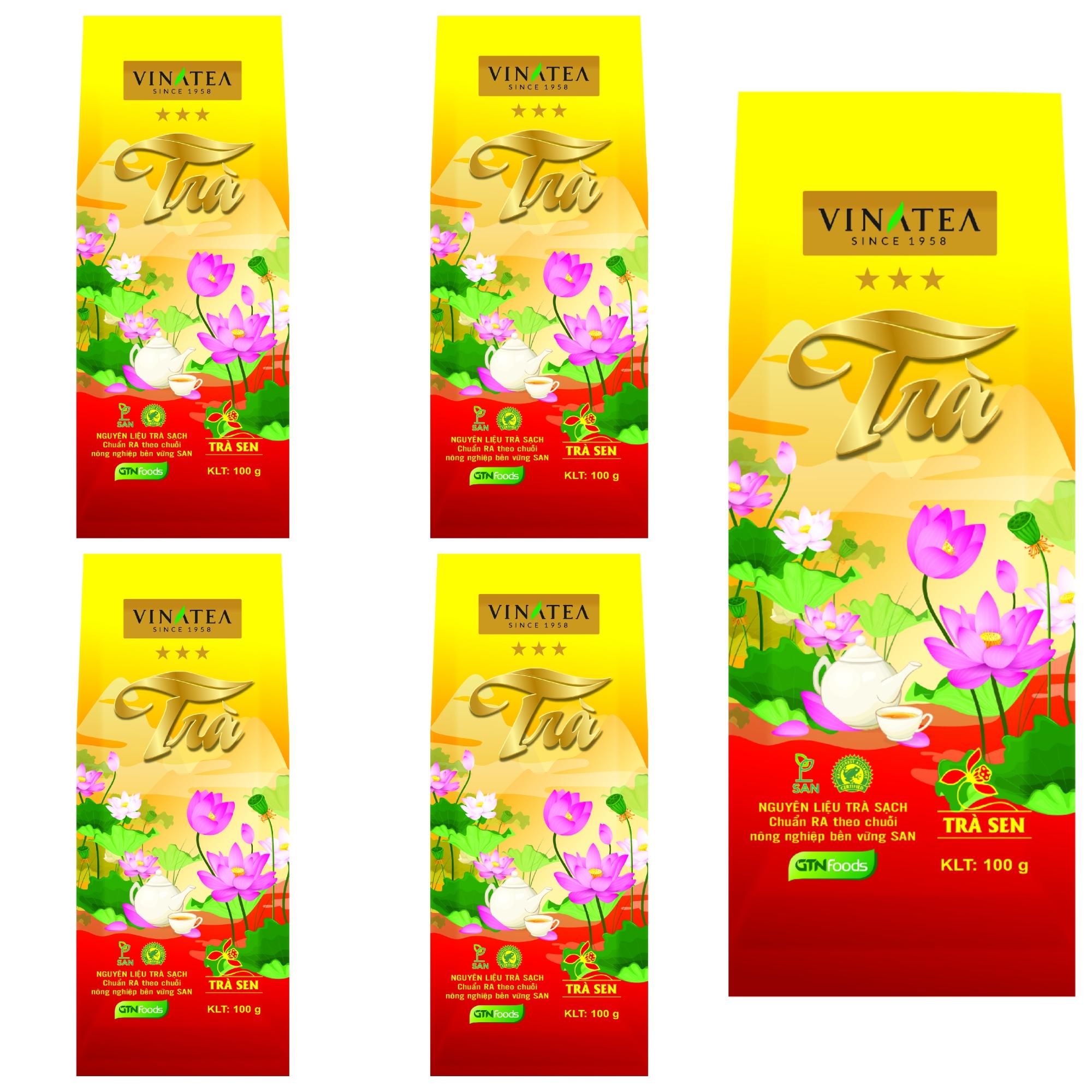Combo 05 gói trà sen 70 g