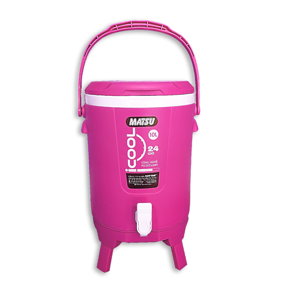 Bình đá giữ nhiệt Duy Tân Matsu ICool - 10 lít (Giao màu ngẫu nhiên) Mẫu 2021