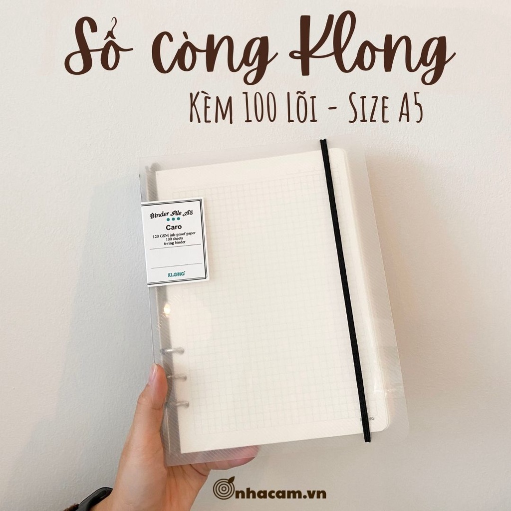 Binder / Sổ Còng Sắt A5 Klong Nhà Cam