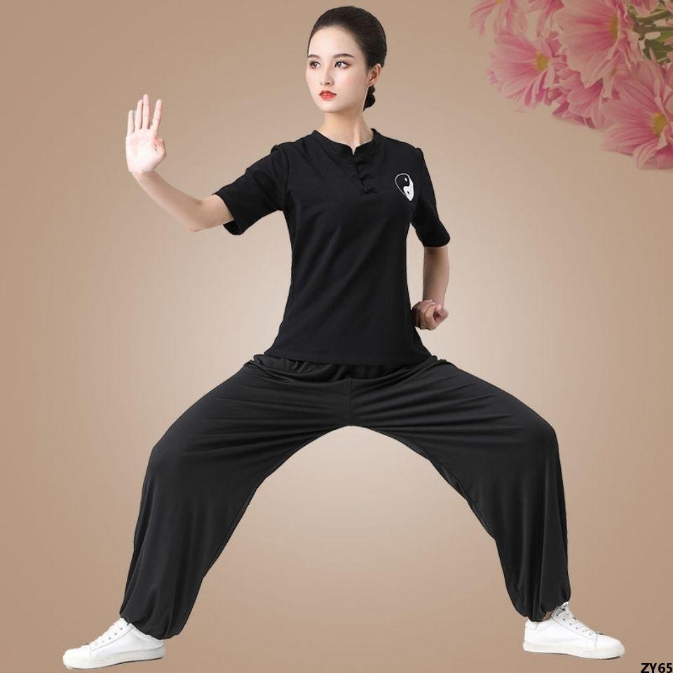 Thái Cực Quyền Xuân Hè 2023 Trang Phục Nữ 100 Cotton Biểu Diễn Trang Phục