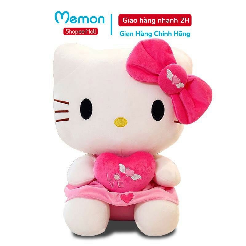 Gấu Bông Mèo Kitty Thiên Thần Cao Cấp Memon