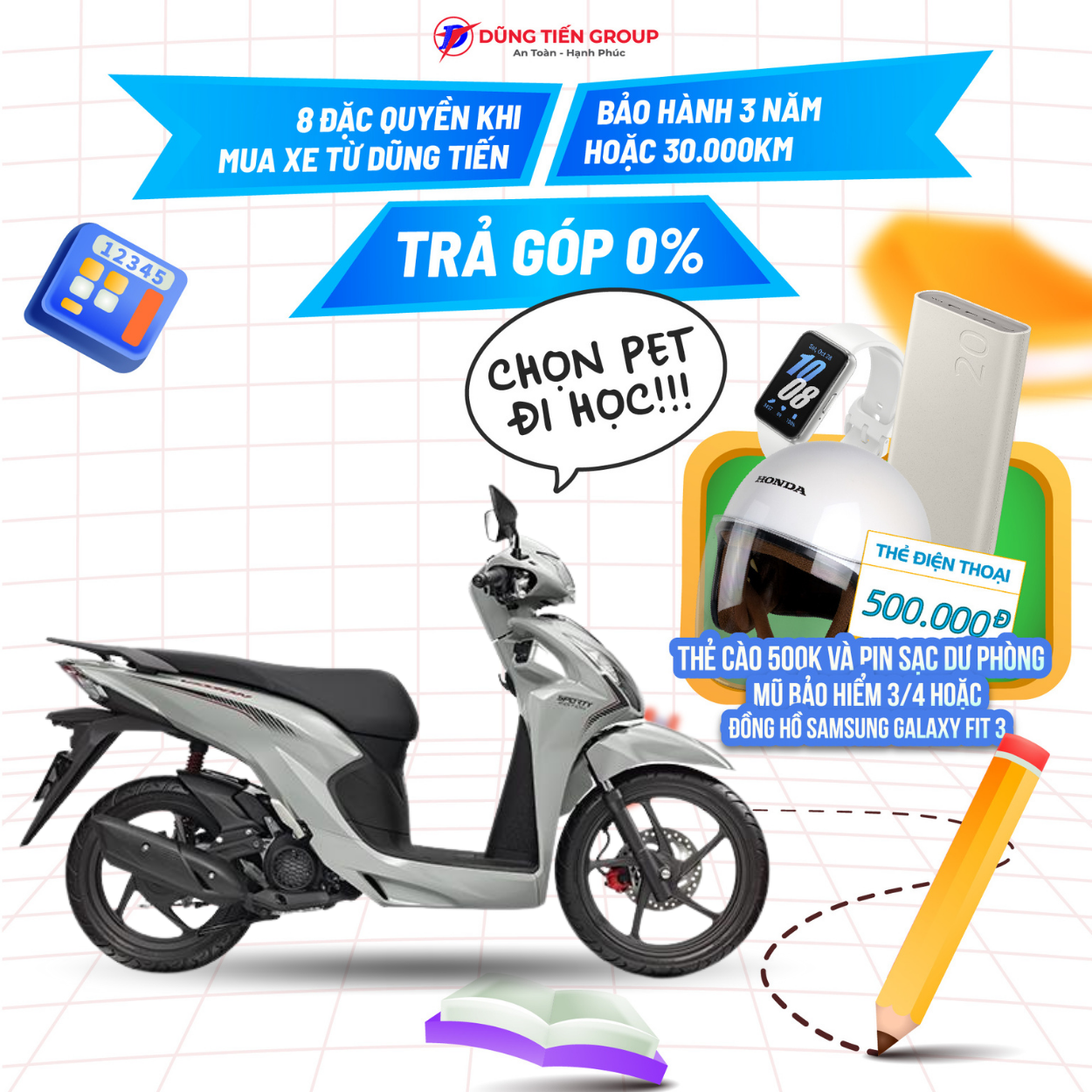 Xe máy honda vision 110cc - phiên bản thể thao 2023