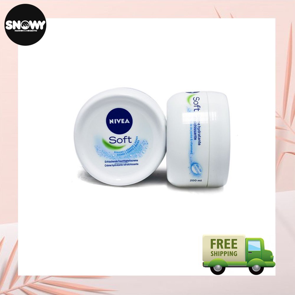 Kem dưỡng làm mềm da nivea soft crème