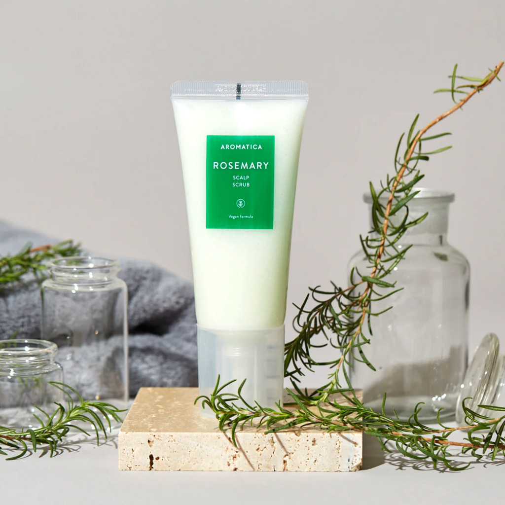 Muối tẩy tế bào chết da đầu hương thảo aromatica rosemary sclap scrub 165g