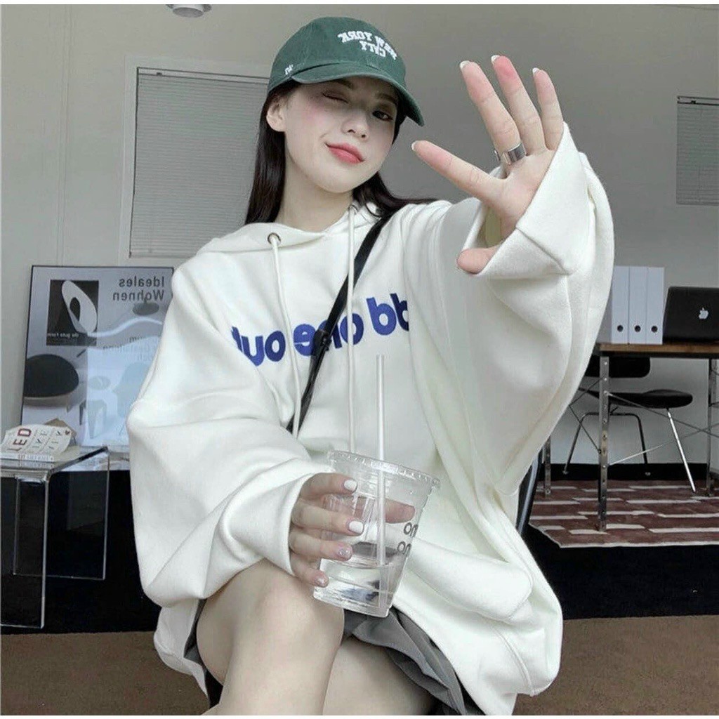 Áo khoác hoodie nữ logo odd one out cá tính siêu hot hit