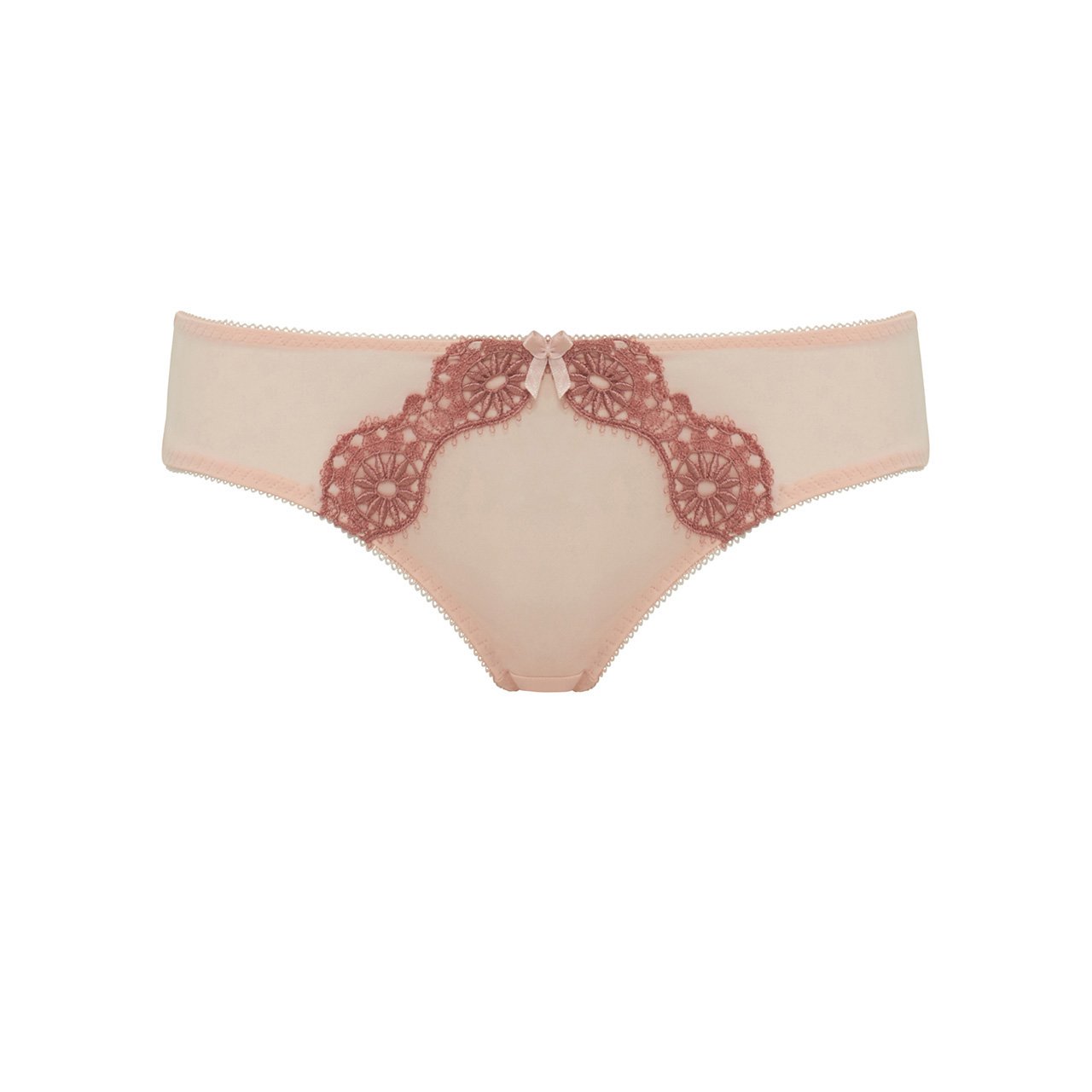 Quần lót nữ Marguerite Paris - thương hiệu Pháp 03012 cạp vừa màu hồng đào