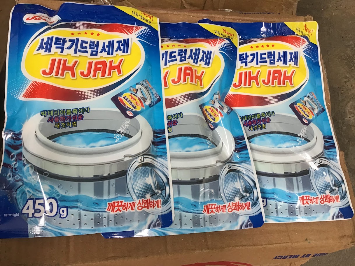 Combo 10 túi tẩy lồng máy giặt 450g