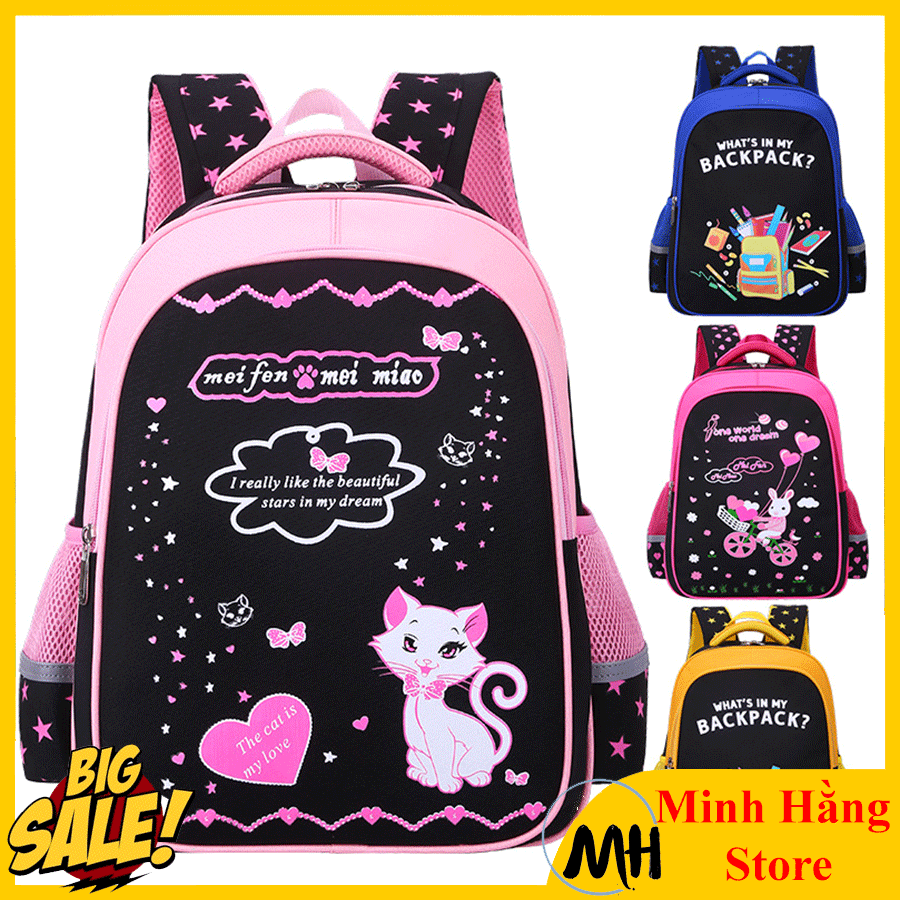 [DÒNG XỊN- CAO CẤP- CÓ VIDEO] Balo đi học cho bé trai, gái từ lớp 2 đến lớp 5 chống gù lưng, chống thấm nước, cặp sách phản quang cho học sinh tiểu học cấp 1