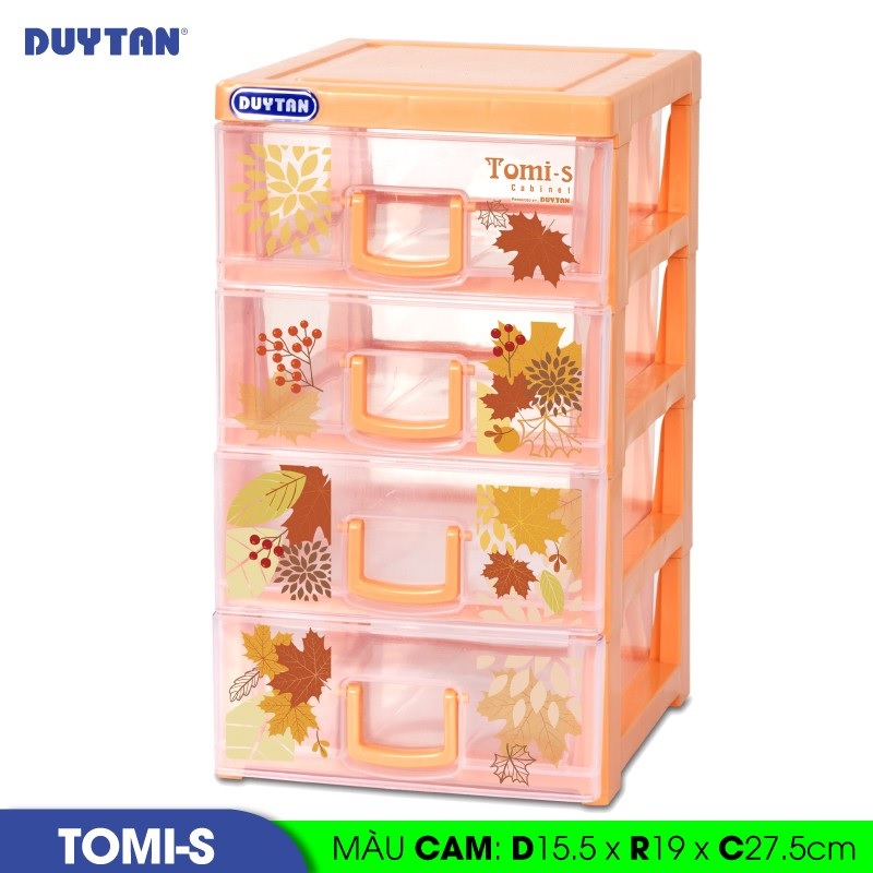 Tủ nhựa DUY TÂN Tomi S 4 ngăn (15.5 x 19 x 27.5 cm) - 08999 - Giao màu ngẫu nhiên