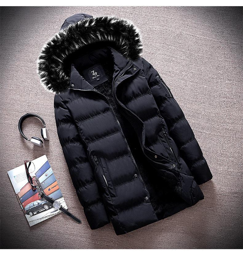 Áo khoác nam lót lông dáng dài AP44