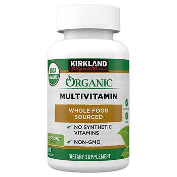 Kirkland Signature Organic Multivitamin - 80 Coated Tablets
