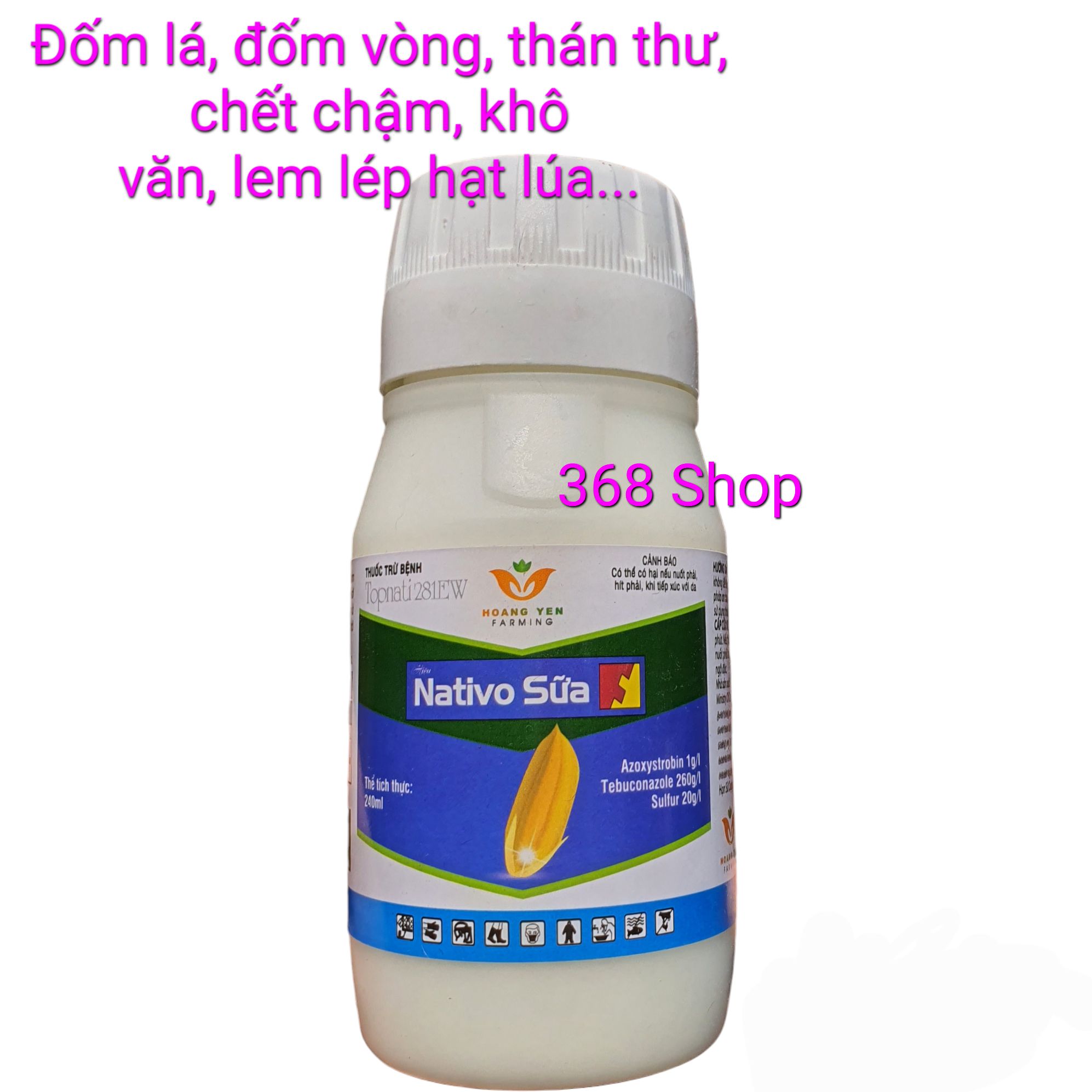 Thán thư - đốm lá - chết chậm - khô vằn - lem lép hạt 💎 thuốc trừ bệnh nativo sữa 💖 topnati