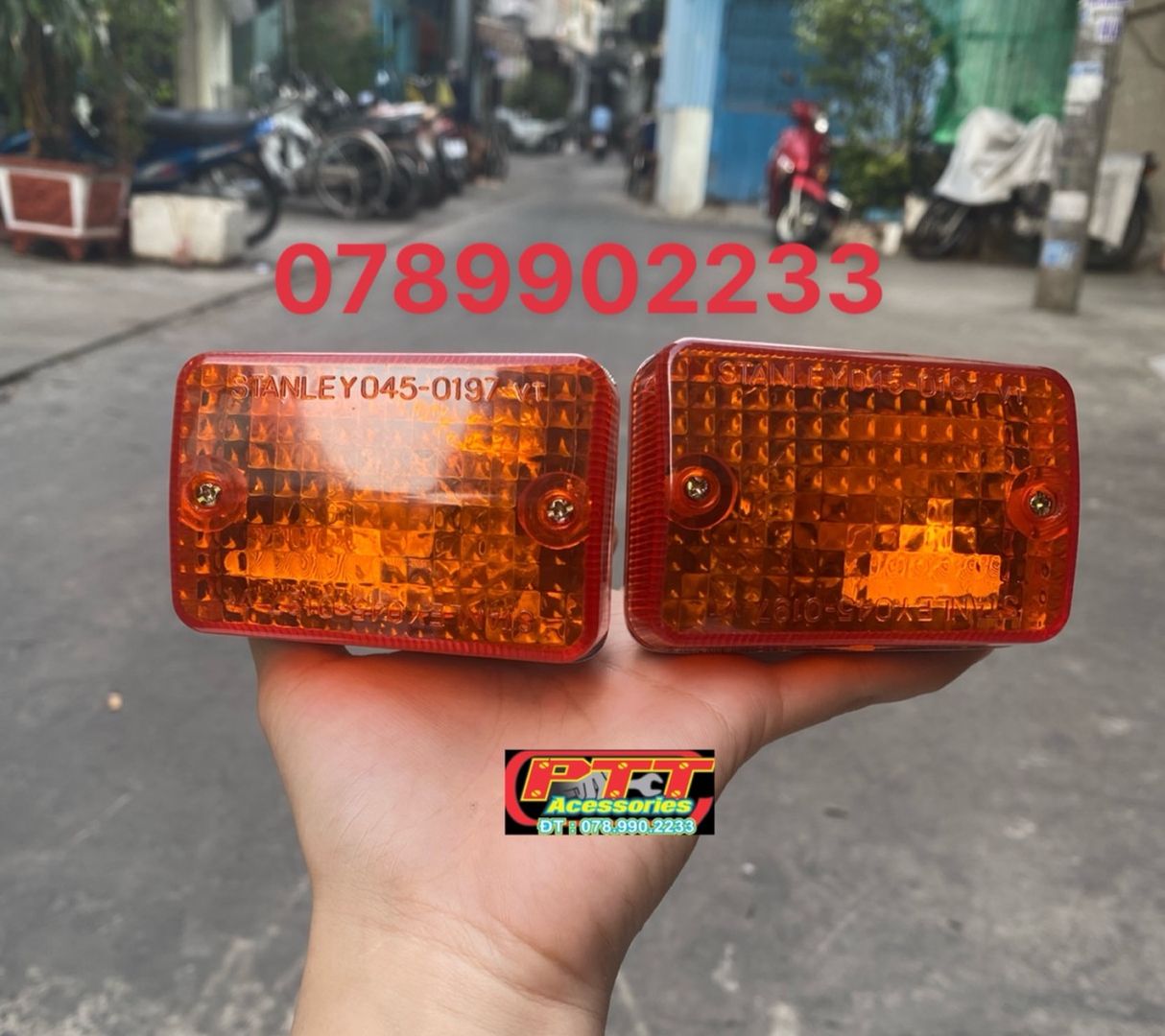 CẶP XI NHAN TRƯỚC XE CUB 82 - 84 - DD - DH - CUSTOM ( HÀNG ĐẸP )