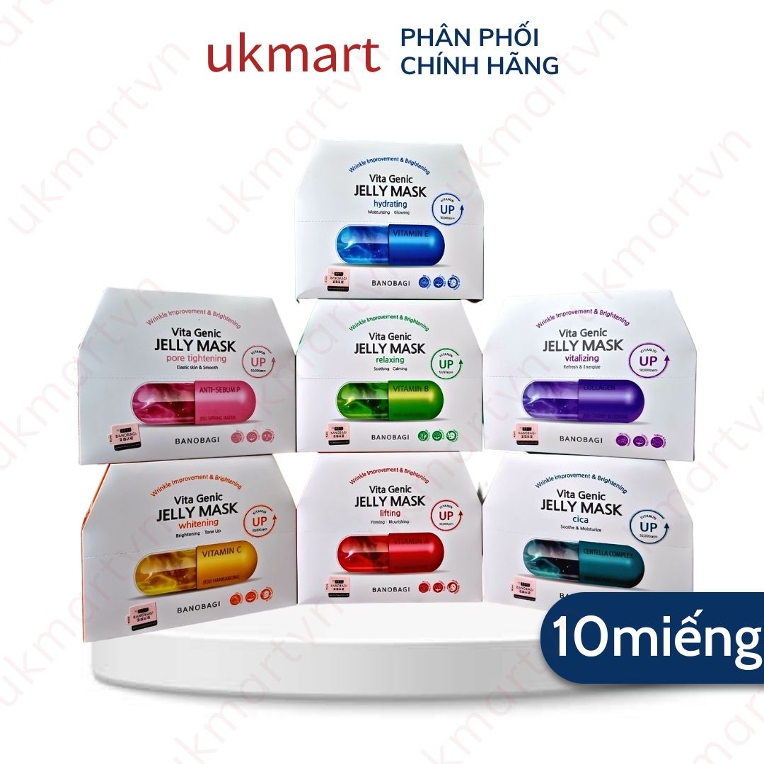 Combo 10 Mặt Nạ Banobagi Vita Genic Jelly Mask Hàn Quốc 30ml