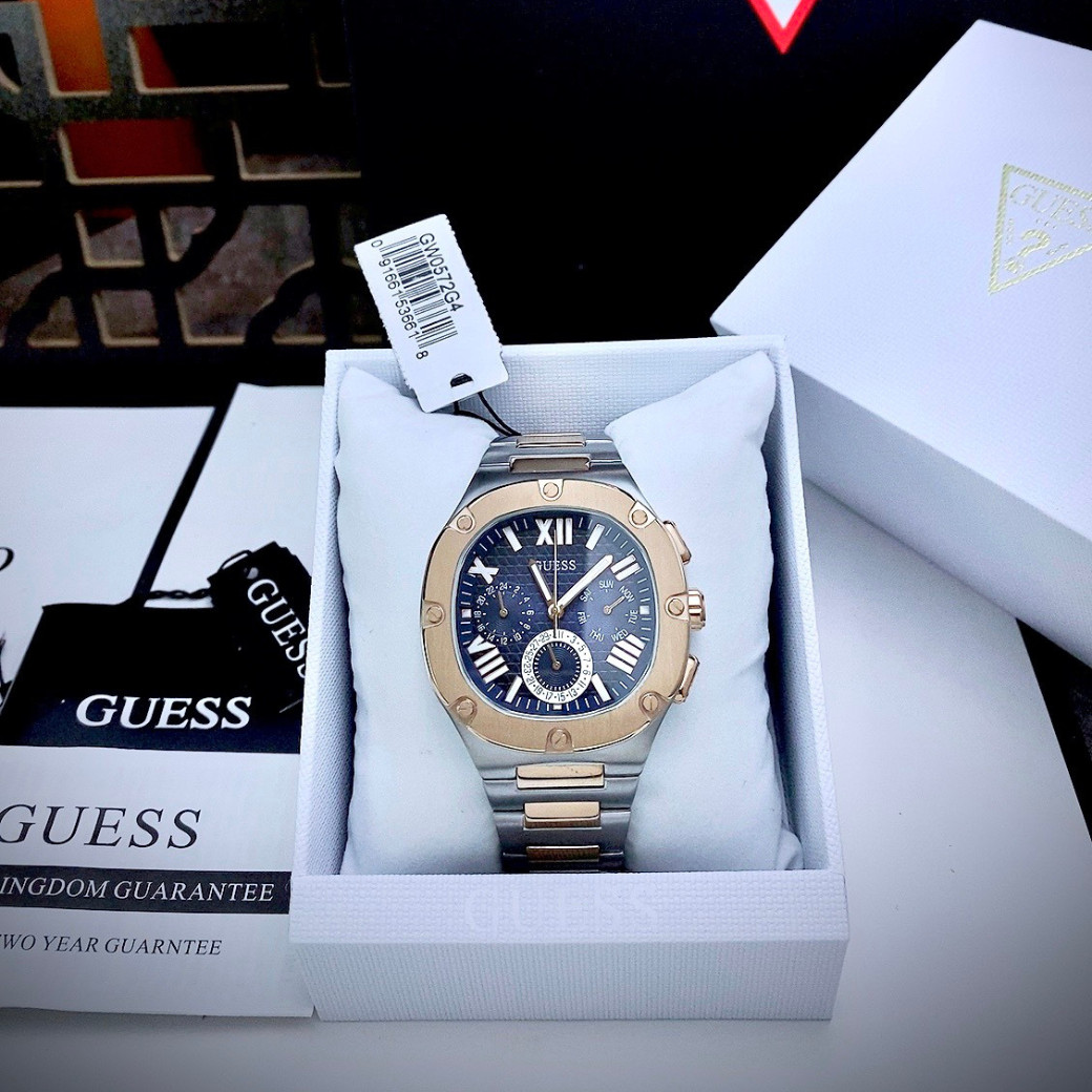 Đồng hồ nam dây kim loại đeo tay chống nước cao cấp Guess GW0572G4 size 42mm , shop kiwi