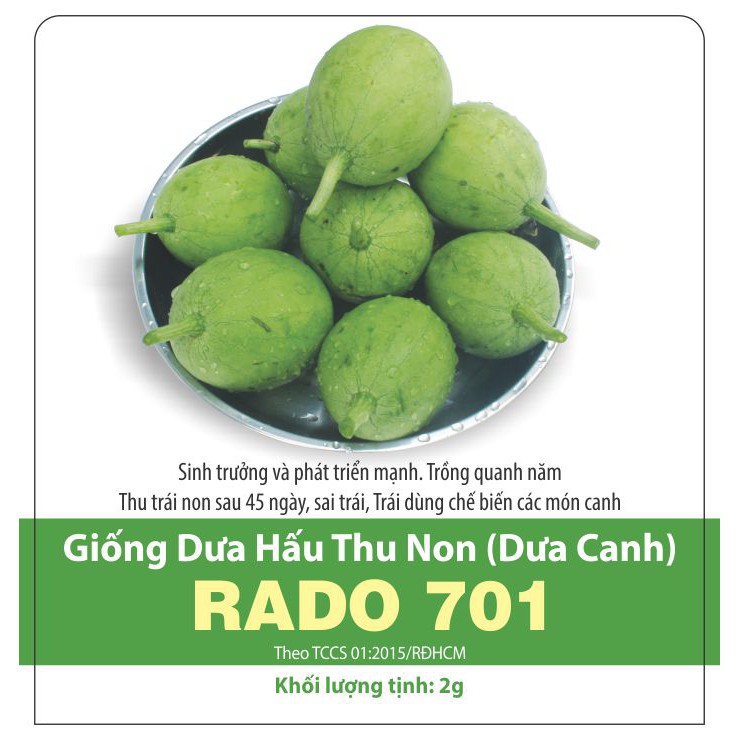 Hạt Giống Dưa Hấu Ăn Non Dưa Hấu Nụ 2Gram