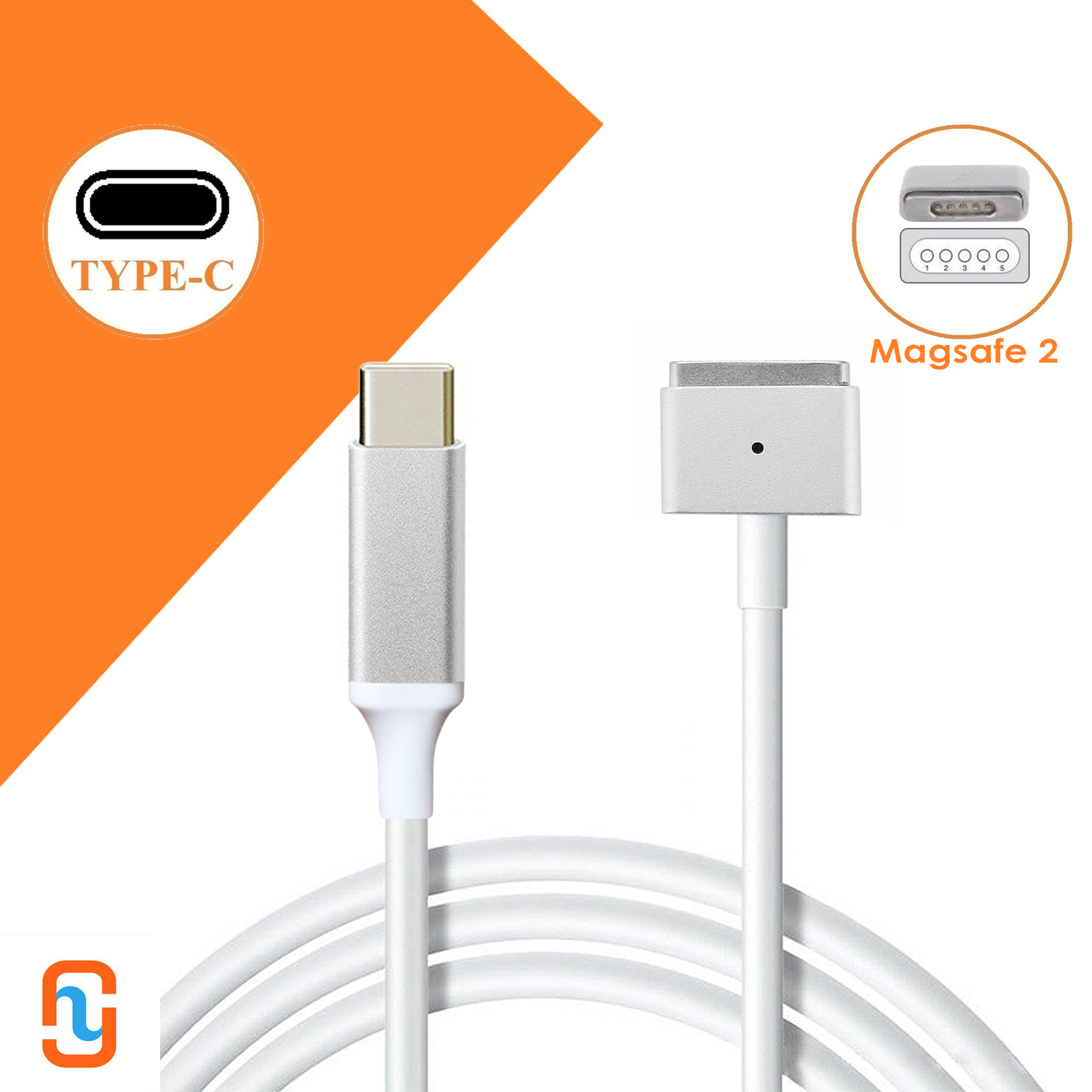 Cáp chuyển đổi usb type c sang magsafe-2 cho macbook air / pro 45w 60w 85w