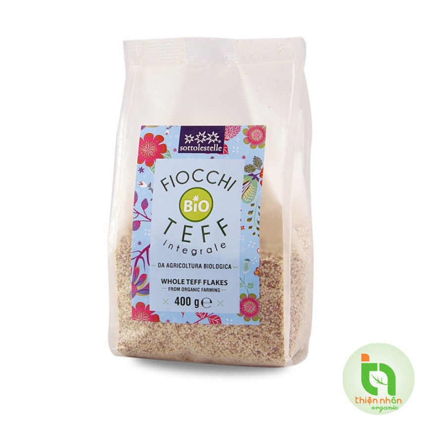 Hạt Teff hữu cơ cán vụn Sottolestelle 400g