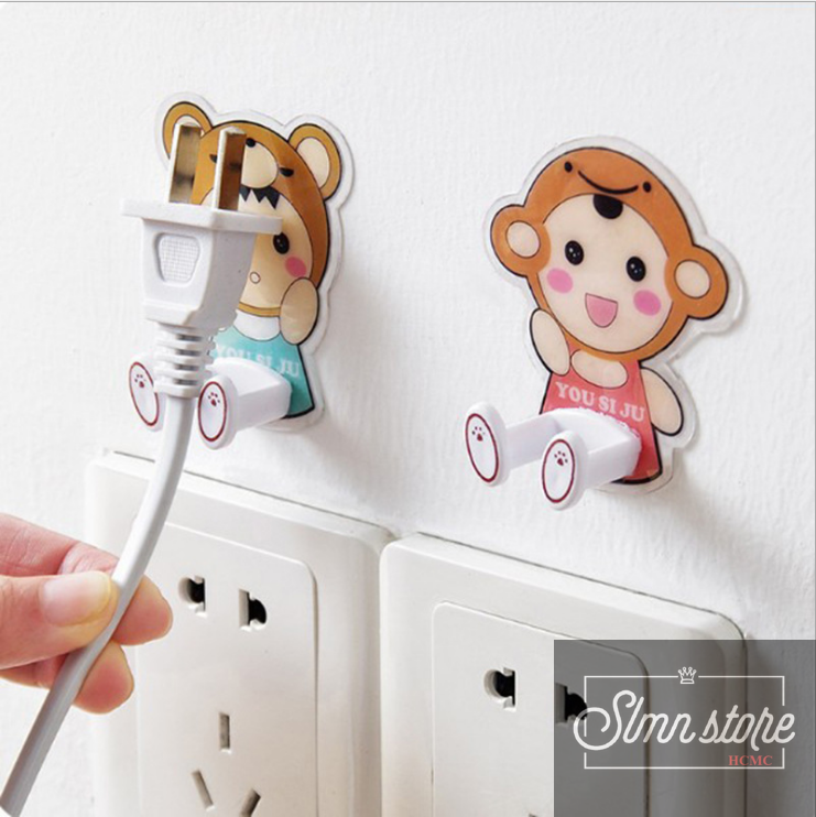 [HCM]Móc dán tường treo dây điện treo chìa khóa hoạt hình.