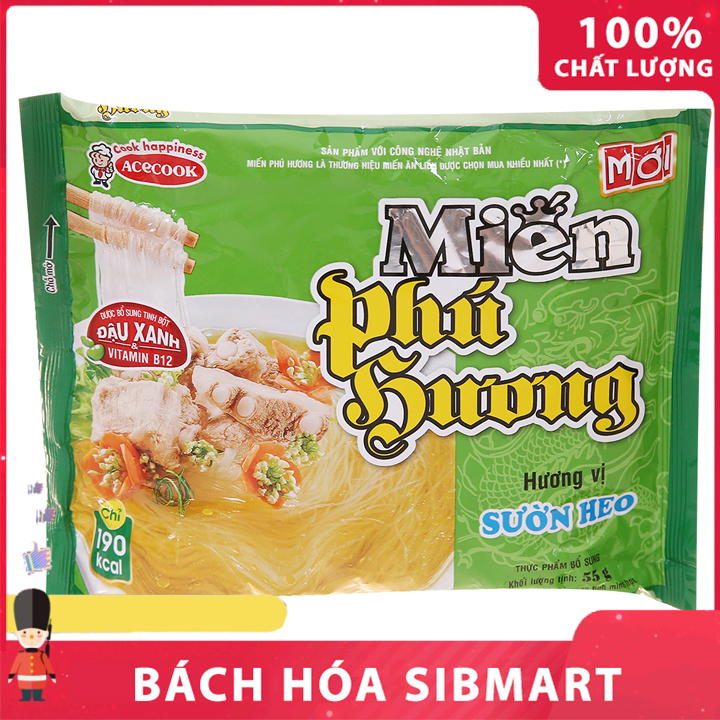 Miến Phú Hương sườn heo 55g - Bách Hóa SibMart - SA0054