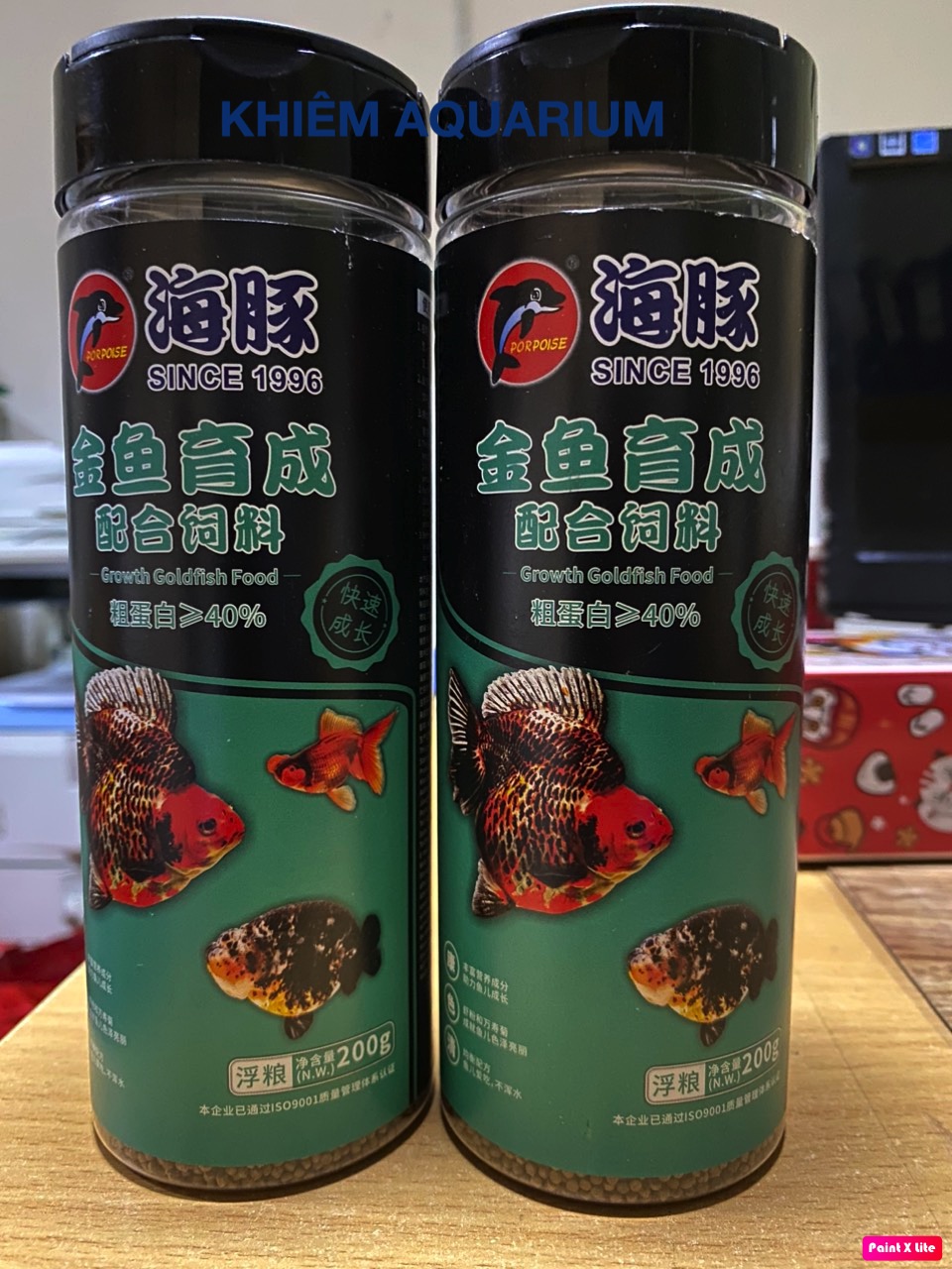 Thức ăn cho cá cảnh, cá vàng ranchu, oranda, ryukin porpoise xanh 280g hạt nổi