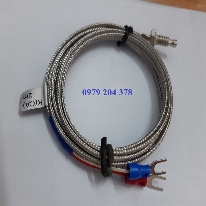 [HCM]Cảm biến nhiệt độ can K- REN 6.3mm dây dài 2 mét