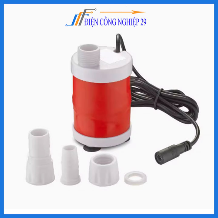 Bơm mini không chổi than cho bể cá Kingfish - thủy canh - Bơm tăng áp lực nước - DC 12v trục đứng