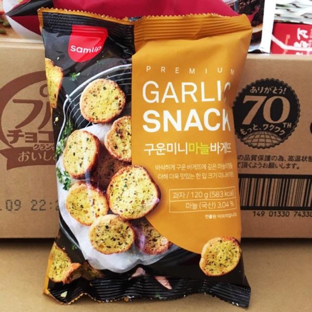 BÁNH MÌ SẤY VỊ BƠ TỎI SAMLIP HÀN QUỐC 120G