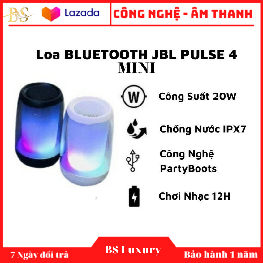 Loa bluetooth mini Led theo nhạc-Loa JBL Loa Bluetooth, Mini JBL Pulse 4, Đèn Led Theo Nhạc Loa bluetooth cầm tay Pulse 4 mini - Loa nghe nhạc cầm tay Loa bluetooth cầm tay Pulse 4 mini Loa bluetooth Pulse 4 MINI 1:1 Led theo điệu nhạc
