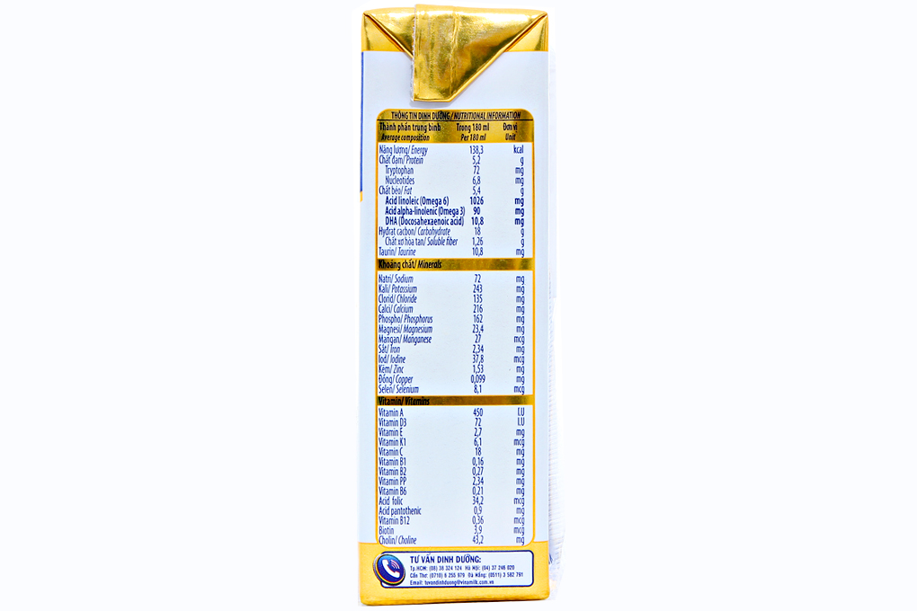 SỮA BỘT PHA SẴN OPTIMUM GOLD 48 hộp 180ML