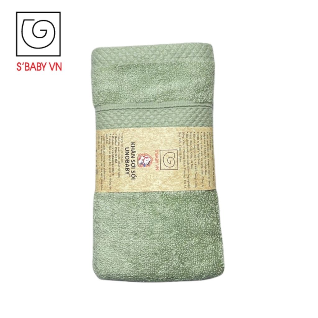 Khăn mặt sợi tre 28x46cm unobaby