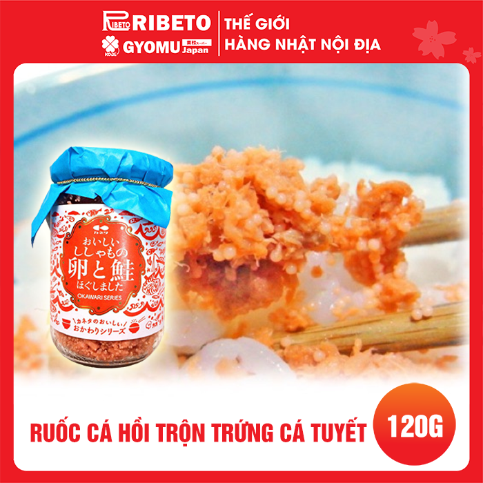 Ruốc cá hồi trộn trứng cá tuyết 120g - nội địa Nhật Bản