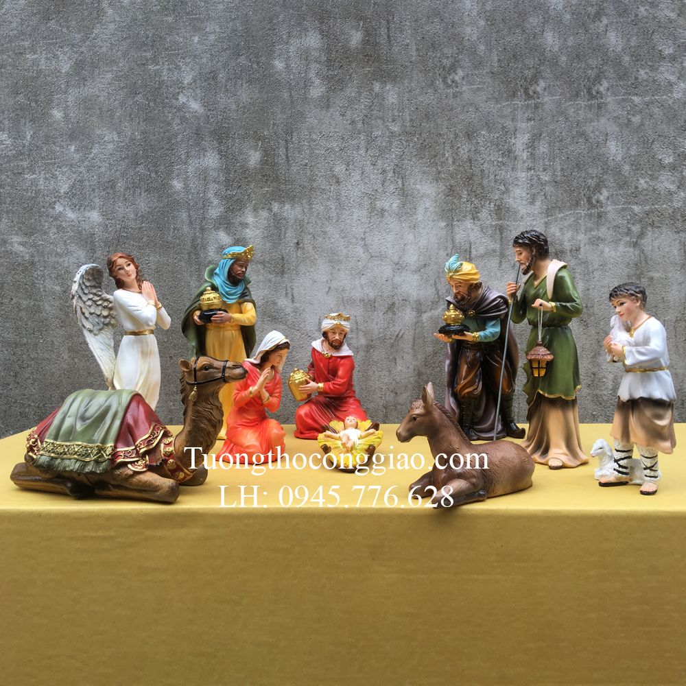 Bộ tượng Chúa Giáng Sinh 30cm 10 tượng