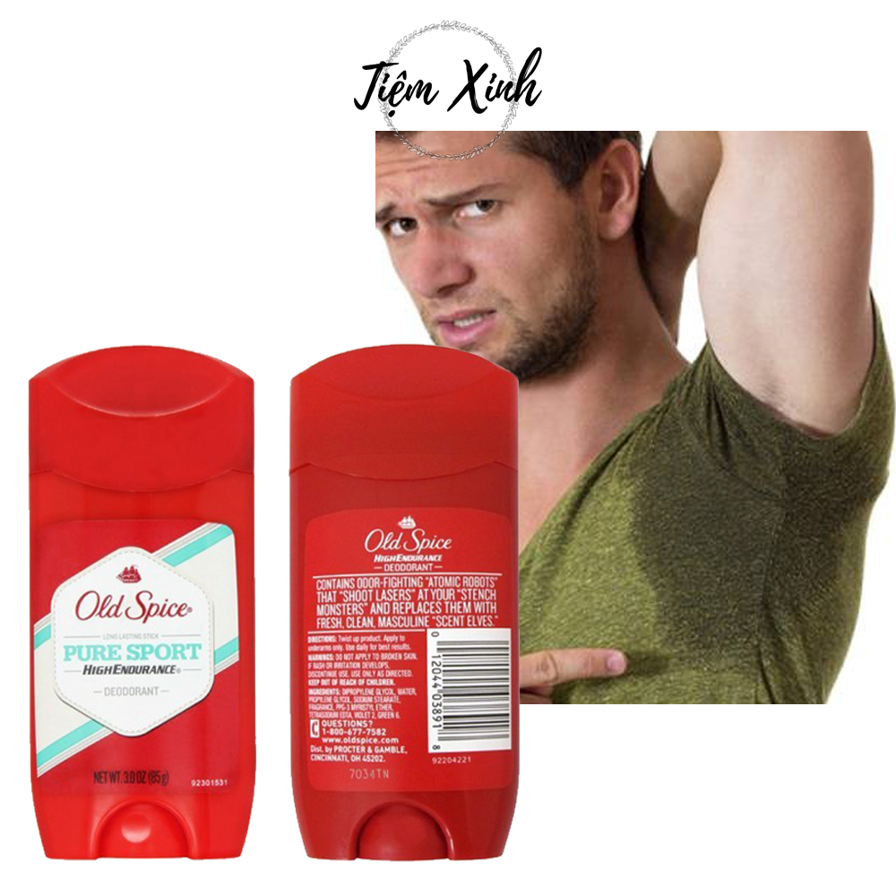 Lăn khử mùi nam Old Spice Pure Sport 85g Mỹ Lăn nách nam và khử mùi cơ thể nhanh chóng và thuận tiện