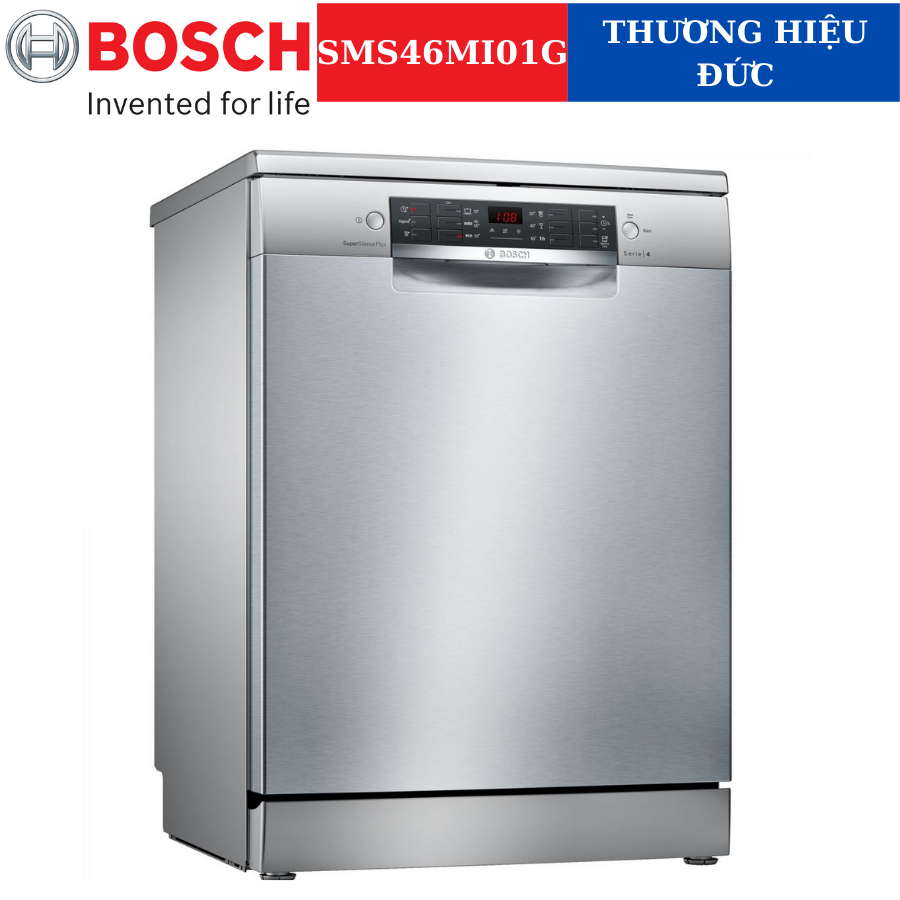Máy rửa chén b.o.s.c.h sms46mi01g - hàng chính hãng
