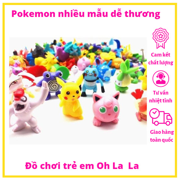 - Combo mix 5, 10 mô hình Pokemon nhiều mẫu đa dạng