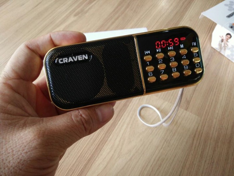 Loa hát thẻ nhớ usb radio craven cr-25