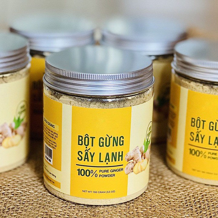 Bột gừng sấy lạnh nguyên chất