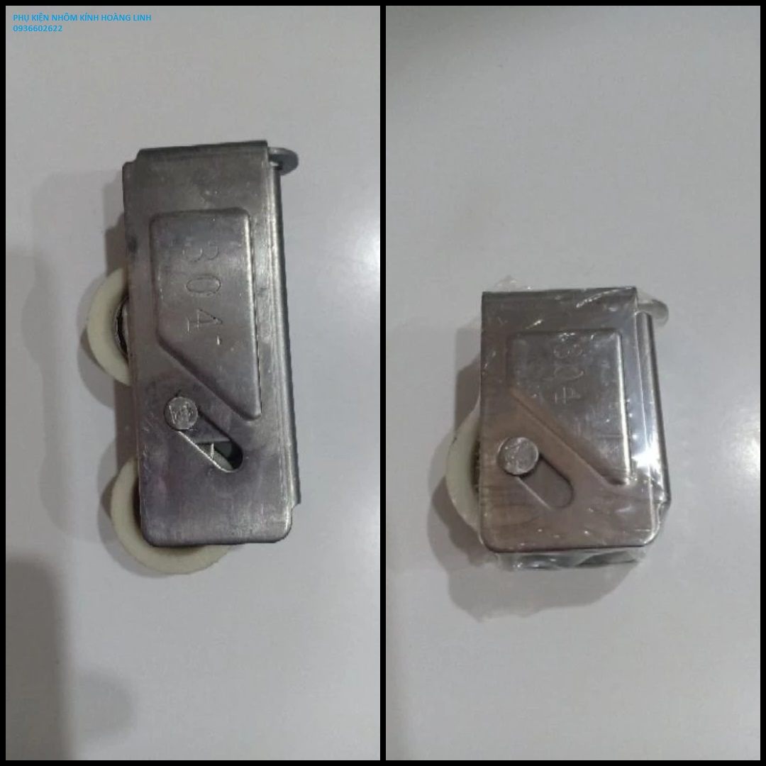 Bánh xe đơn/ đôi inox 304 cho cửa lùa 93 loại tốt