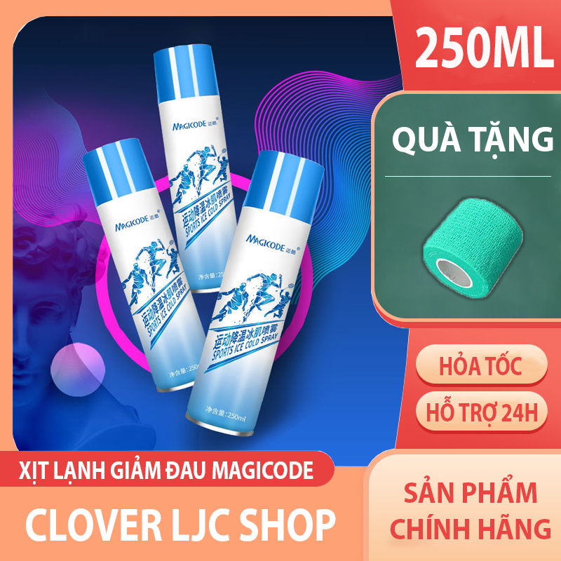 Xịt lạnh giảm đau thể thao magicode - chai 200ml