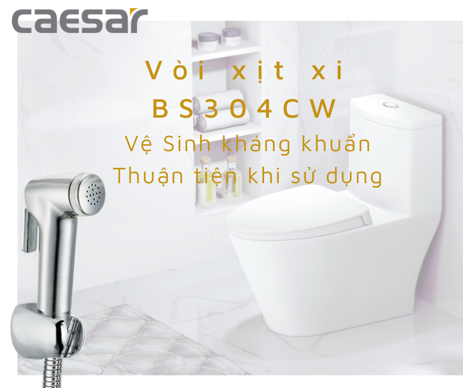 [Caesar] Vòi xịt vệ sinh Caesar BS304CW