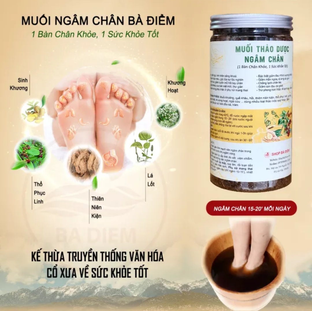 [HCM]Muối Thảo Dược Đau Chân Giảm Nhức Xương Khớp Ngâm Chân Muối Ngâm Chân Thảo Dược Khử Mùi Hôi Chân Mồ Hôi Tay | Muoi ngam chan thao duoc ngam chan