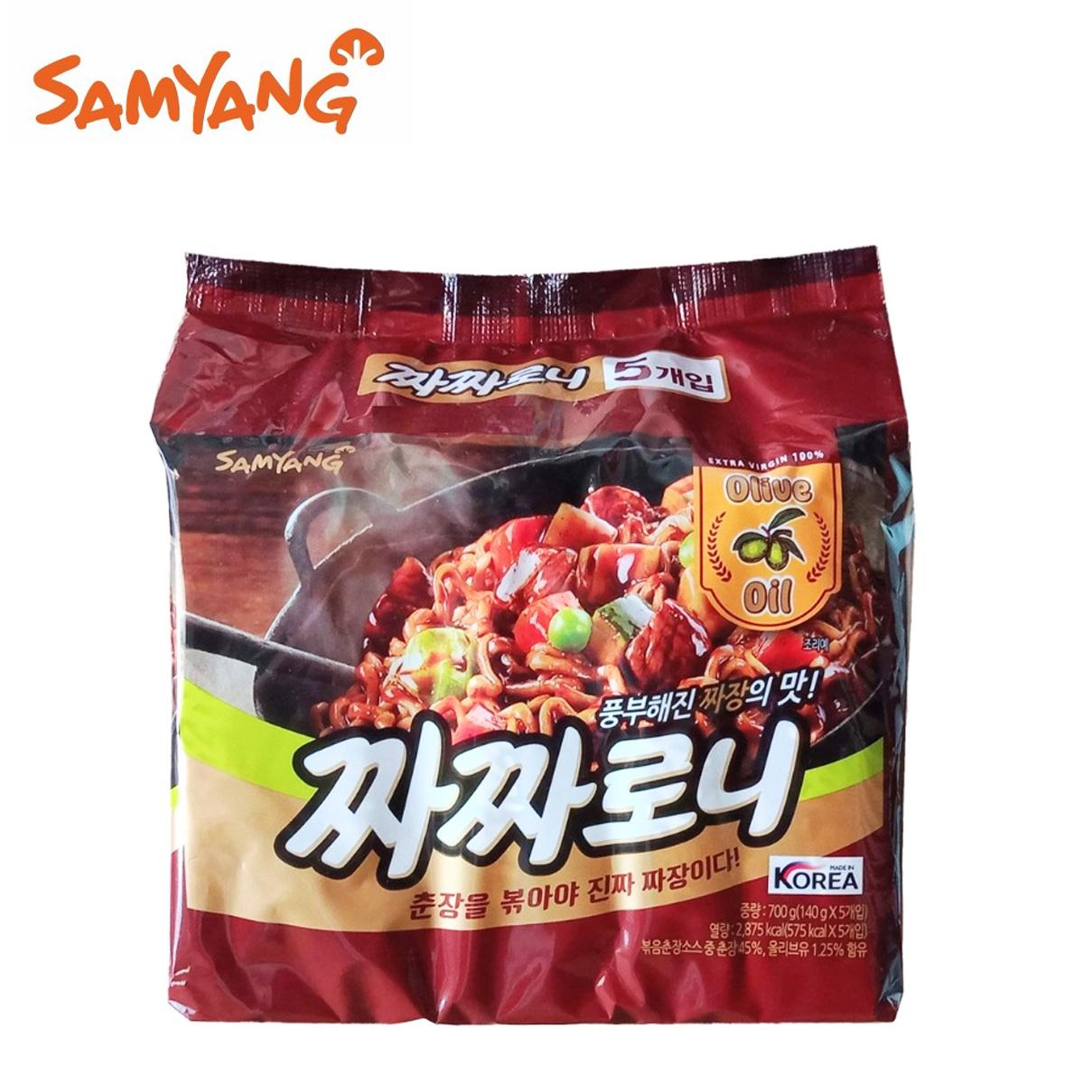 Lốc mì trộn tương đen Samyang 140gr