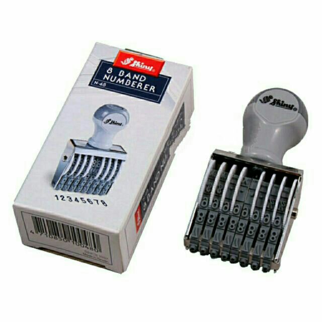 Dấu xoay 8 số shiny n48 - 4mm - dấu xoay tay shiny n-48 - dấu ngày tháng năm n48 - dấu xoay 8 số shiny n48 - 4mm