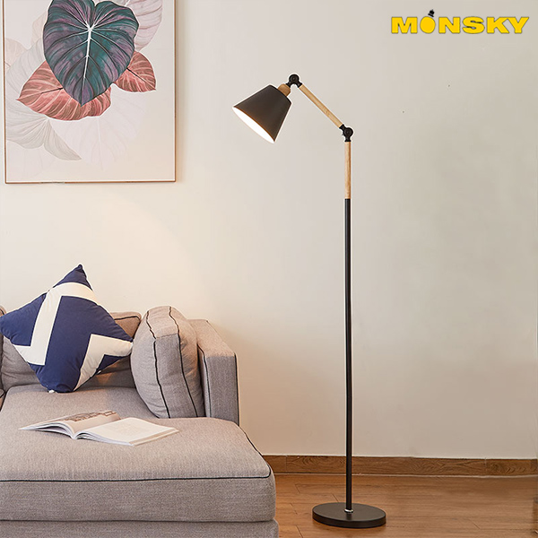 Đèn đứng để sàn MONSKY DC003 trang trí nội thất - kèm bóng LED chống lóa cận.